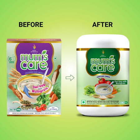 Mums Care | Dal Veg With Multigrain | 6Th Month Onwards | Powder | Box | 300 Gm