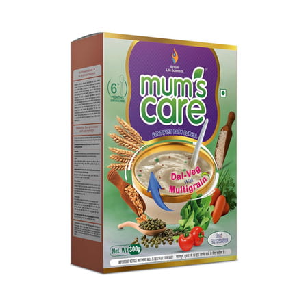 Mums Care | Dal Veg With Multigrain | 6th Month Onwards | Powder | Box | 300 Gm