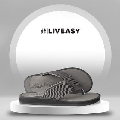 Buy LIVEASY ESSENTIALS MEN'S DIABETIC ORTHOPEDIC SLIPPERS GREY