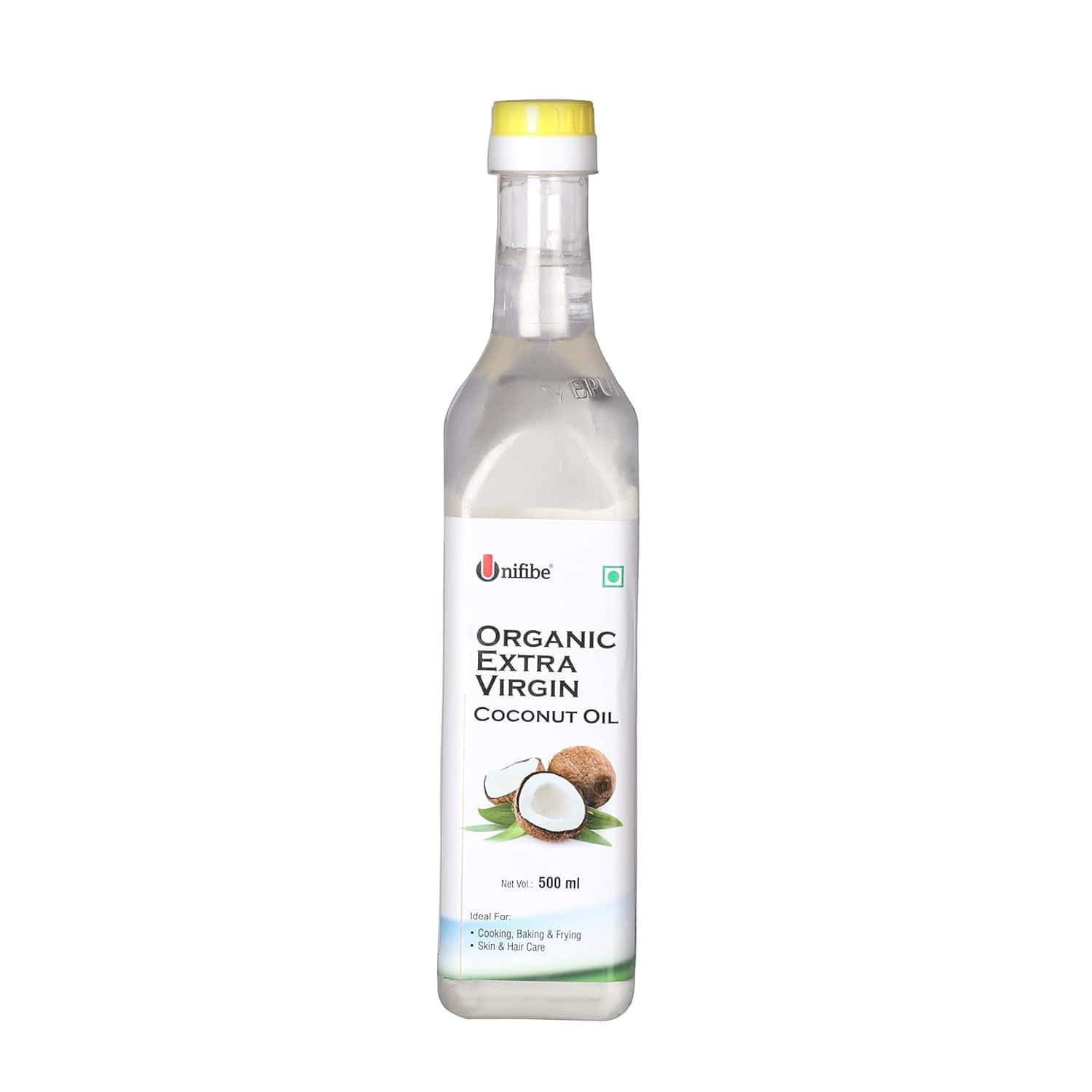 Unifibe Extra Virgin Cold Pressed Coconut Oil | Cooking | Baking | Hair & Skin Coconut Oil - 500ml
