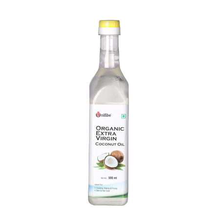 Unifibe Extra Virgin Cold Pressed Coconut Oil | Cooking | Baking | Hair & Skin Coconut Oil - 500ml