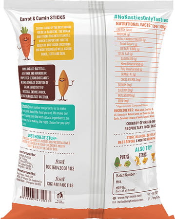Timios Carrot And Cumin - Sticks 30G