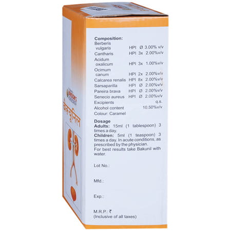 Baksons Homoeopathy Bakunil Syrup 450 Ml