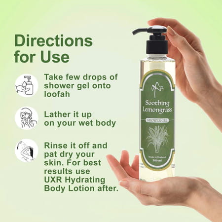Uxr Bath & Body Soothing Lemongrass Shower Gel 200ml