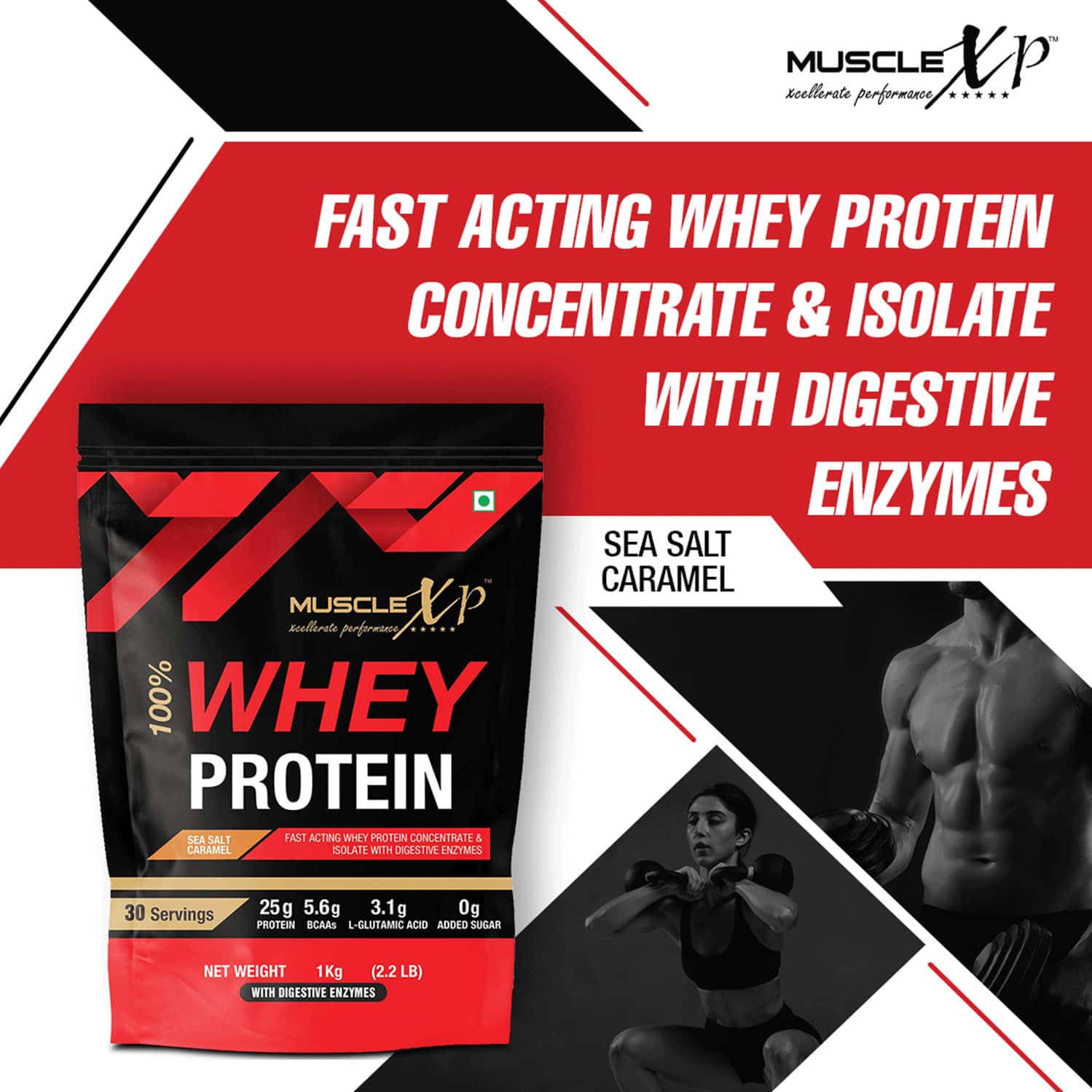 Buy MUSCLEXP 100 WHEY PROTEIN WITH WHEY PROTEIN ISOLATE BLEND SEA SALT