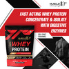 Musclexp 100% Whey Protein With Whey Protein Isolate Blend Sea Salt Flavour 1Kg Pouch (2.2 Lb)