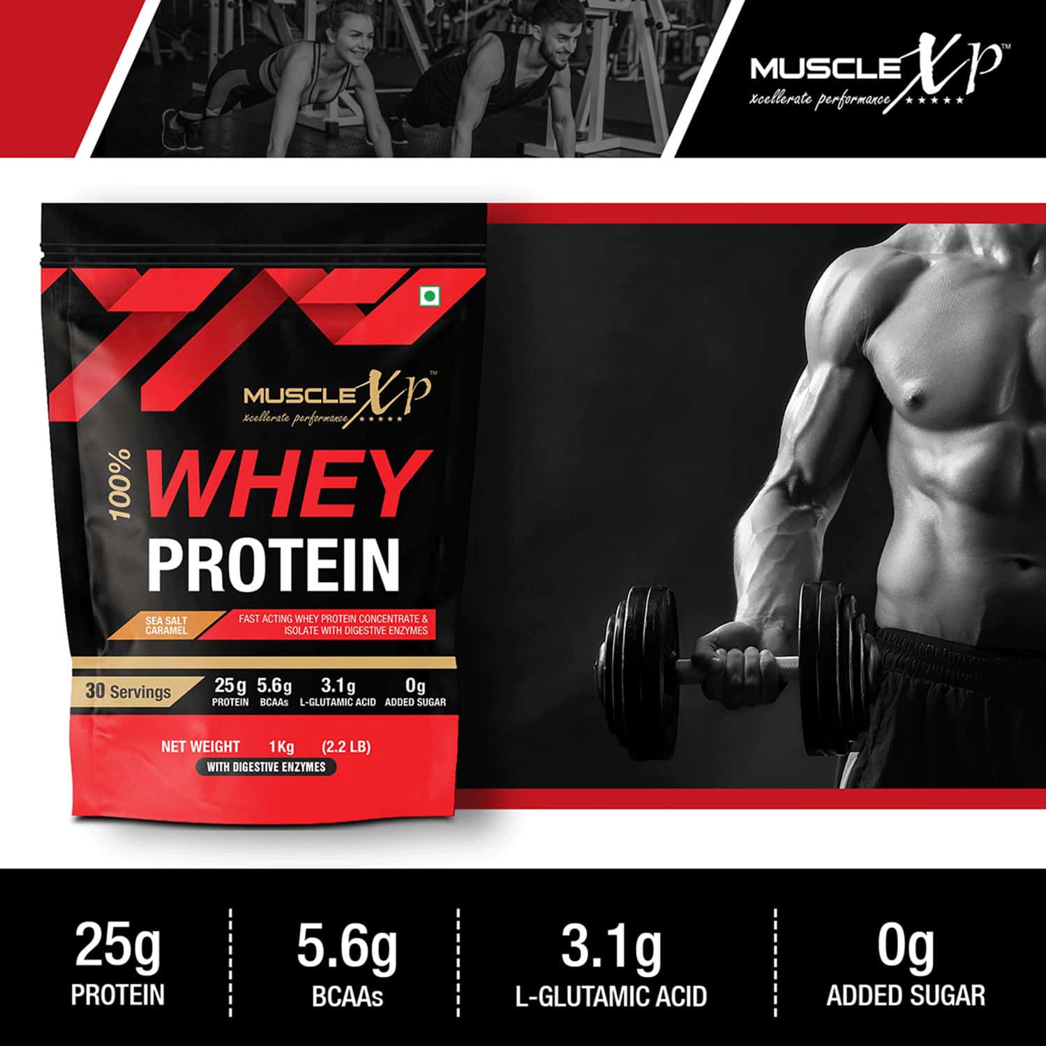 Buy MUSCLEXP 100 WHEY PROTEIN WITH WHEY PROTEIN ISOLATE BLEND SEA SALT