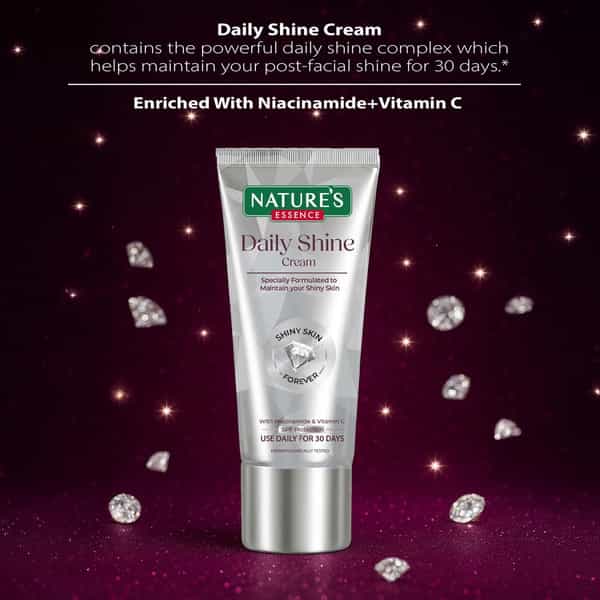 Nature's Essence Brightening Diamond Facial Kit | Glowing Skin | Diamond & Saffron Infused | 75G