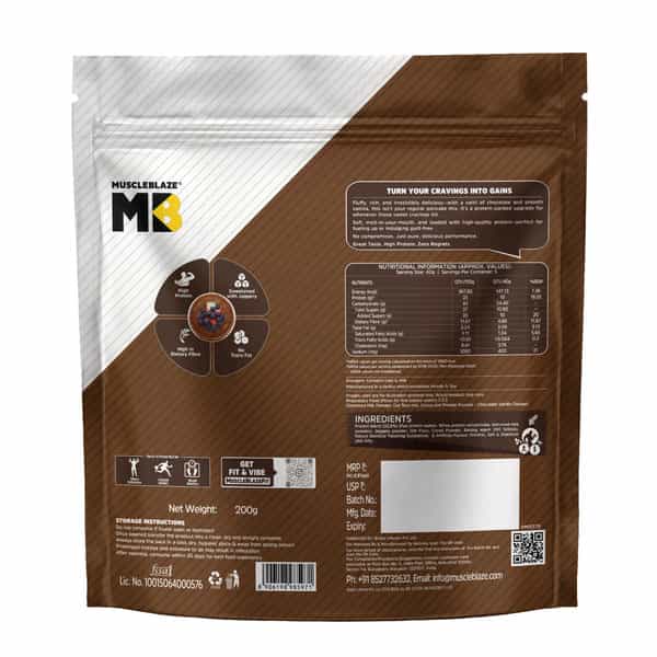 Muscleblaze High Protein Pancake (Choco Vanilla| 200G) | 25G Protein