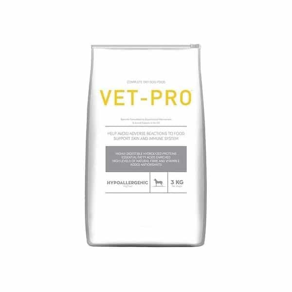 Vet Pro Hypoallergenic Dog Food | Hydrolyzed Fish Protein | 3Kg | Gluten-Free