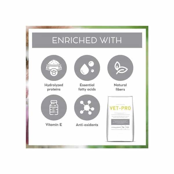 Vet Pro Hypoallergenic Dog Food | Hydrolyzed Fish Protein | 3Kg | Gluten-Free