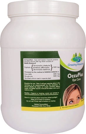 Grazing Meadows Occuplus 900 Capsules | Ayurvedic Herbal Formulation For Eye Care Health (Pack Of 5)