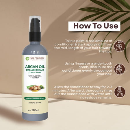 Pure Nutrition Argan Oil Damage Repair Conditioner 200 Ml