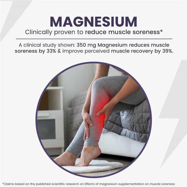 Neuherbs True Magnesium 60 Tablets To Support Muscles | Brain & Bone Health