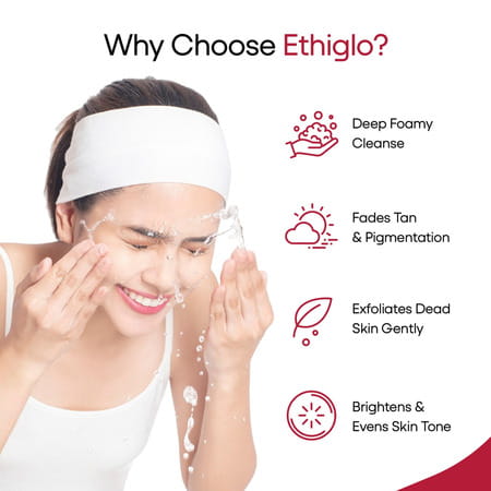 Ethiglo Skin Whitening Face Wash 200gm
