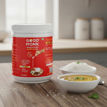 Good Monk Healthy 50+ Nutrition Mix | To Improve Energy | Bone & Gut Health | 120 Serves