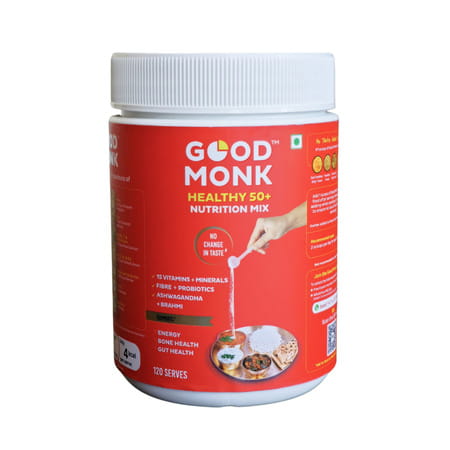 Good Monk Healthy 50+ Nutrition Mix | To Improve Energy | Bone & Gut Health | 120 Serves