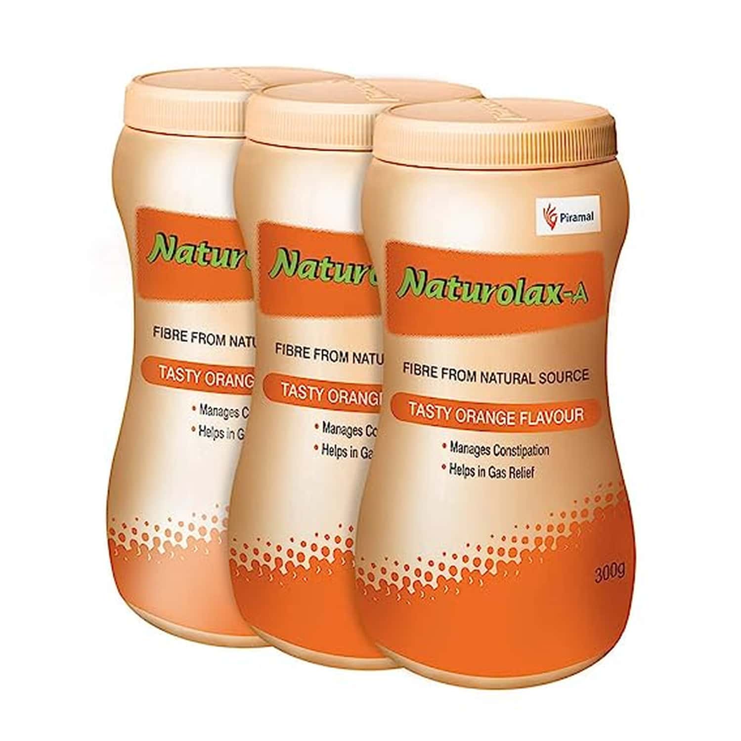 Naturolax A Isabgol Husk Powder | Orange Flavour | 300 Gms -pack Of 3 | (naturolax_300x3)