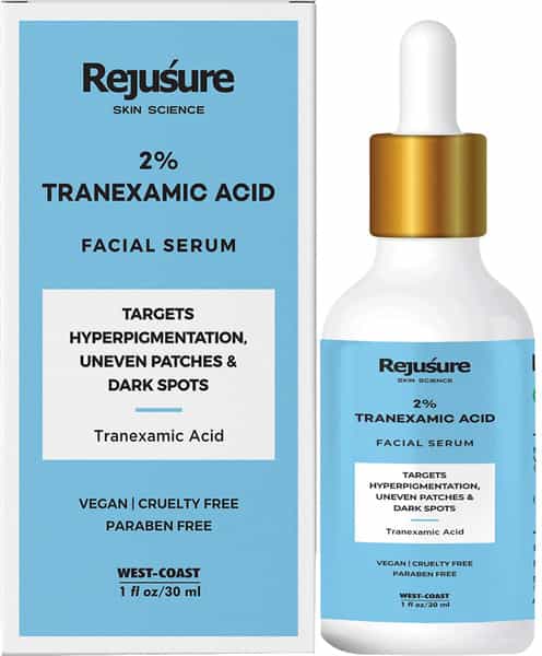 Rejusure Tranexamic Acid 2% Face Serum For Hyperpigmentation Uneven Patches & Dark Spots - 30Ml
