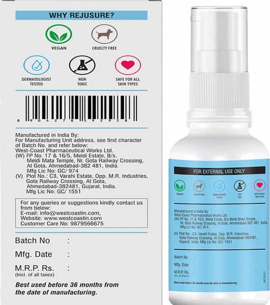 Rejusure Tranexamic Acid 2% Face Serum For Hyperpigmentation Uneven Patches & Dark Spots - 30Ml