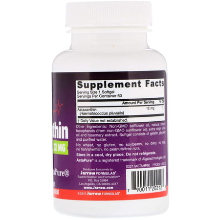 Jarrow Formulas Astaxanthin | 60 Softgels