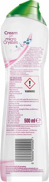 Cif Floral Cream Multipurpose Surface Cleaner For Tough Stains Natural Particles 500Ml