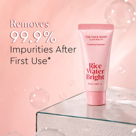 The Face Shop Rice Water Bright Foaming Cleanser 50Ml