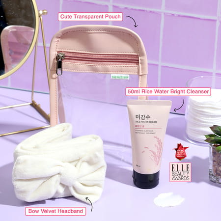 The Face Shop Rice Water Bright Foaming Cleanser - Face Wash For Glowing Skin & Even Skin Tone - 3n