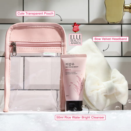 The Face Shop Rice Water Bright Foaming Cleanser - Face Wash For Glowing Skin & Even Skin Tone - 3n