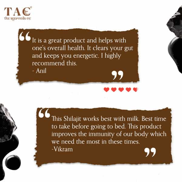 Tac - The Ayurveda Co. 100% Pure & Natural Shilajit Supplements - 20 Gm
