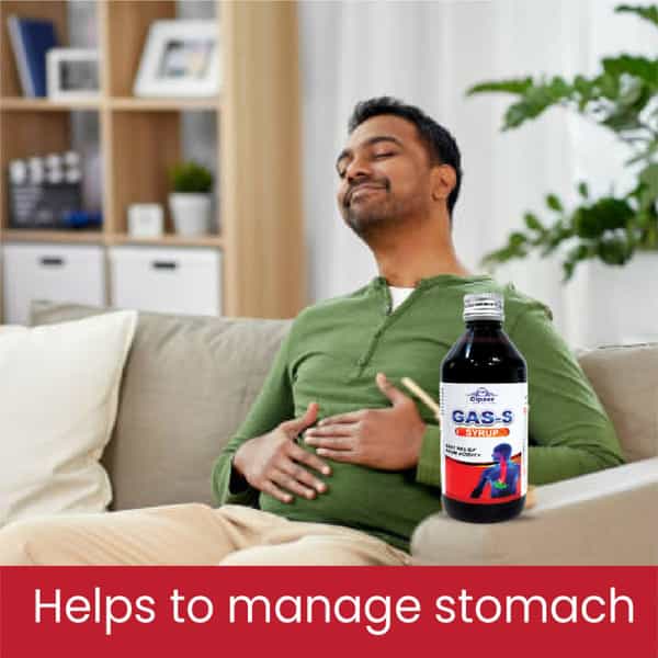 Cipzer Gas -S Syrup | Gas-S Syrup Is For Stomach Problems | And Gastro Intestinal Disorders-200Ml