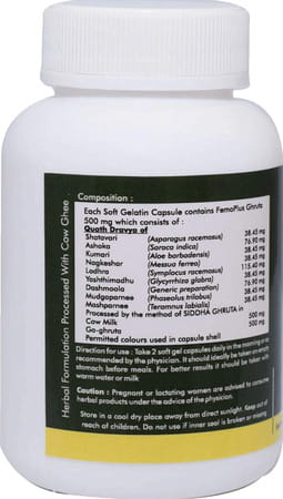 Grazing Meadows Femo Plus 30 Capsules Ayurvedic Herbal Formulation For Women'S Health (Pack Of 2)