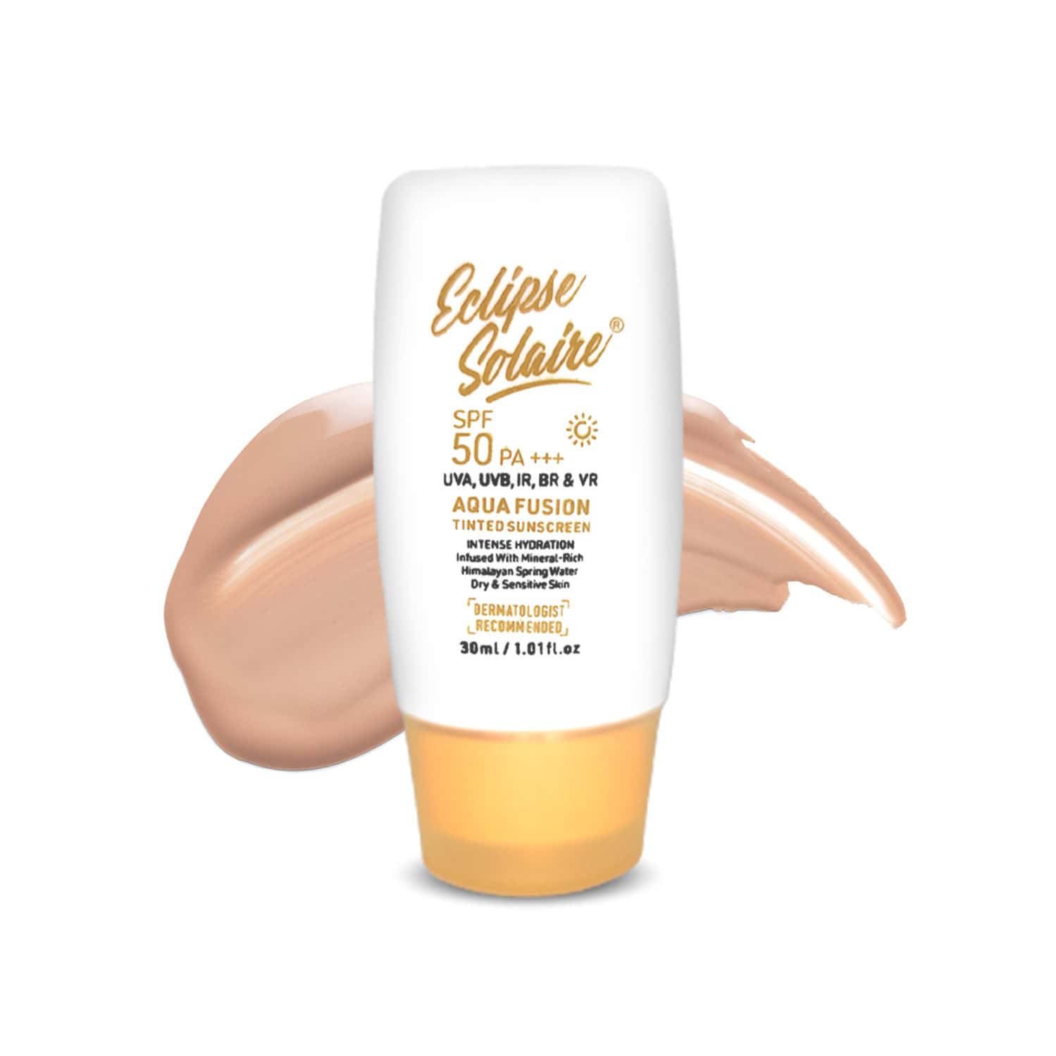 Eclipse Solaire Aqua Fusion Sunscreen Spf50 Pa+++ | 5X Protection| For All Skin Types - 30Ml