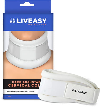 Liveasy Ortho Care Hard Adjustable Cervical Collar Medium