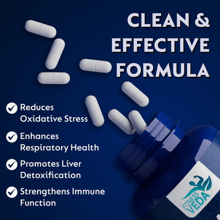Fitness Veda Nac+ | N-Acetyl Cysteine Supplement | Antioxidant & Detox Support