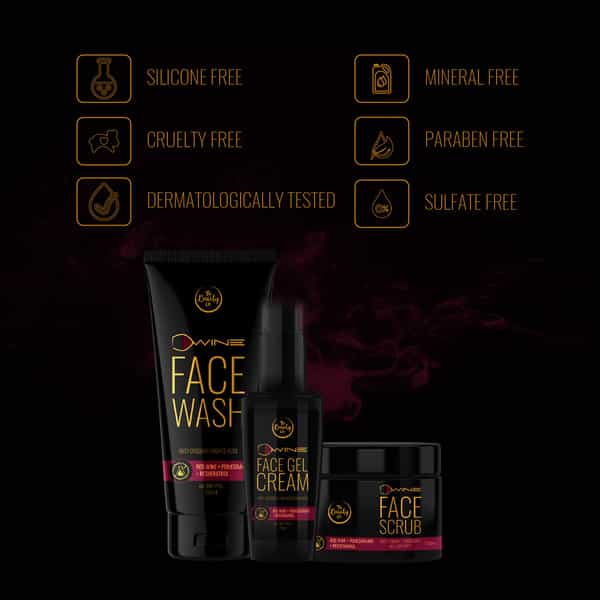 The Beauty Co. D`Wine Cleanse Exfoliate Moisturize Cem Face Kit