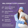 Nutriburst Serene Sleep Gummies For Quality Sleep & Stress Reduction With Melatonin (30 Gummy)