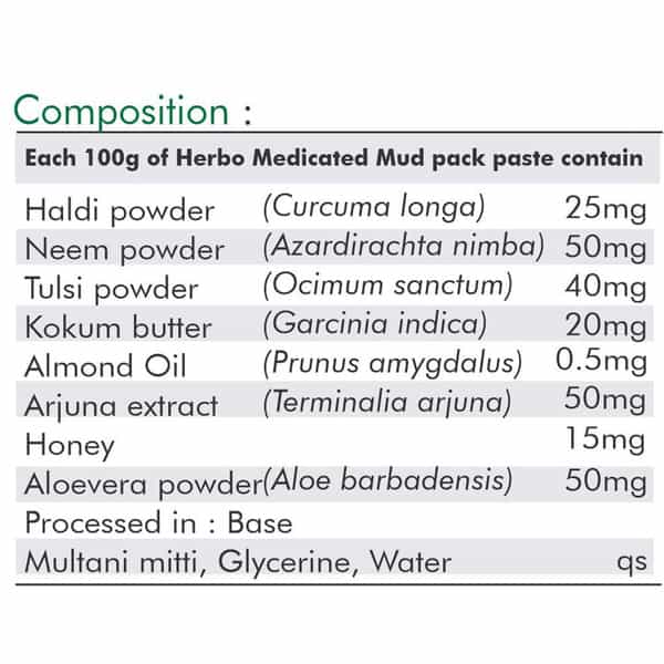 Ved Tattva Herbo Medicated Mud Pack 50Gms (Pack Of 2)