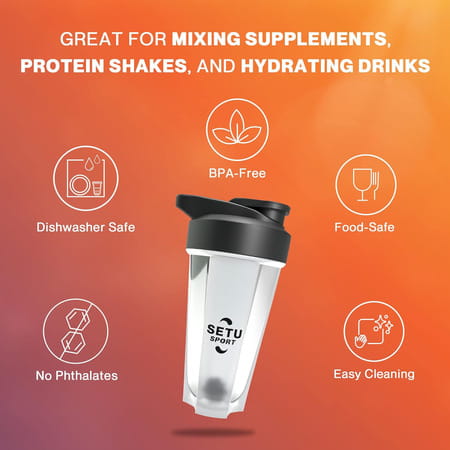 Setu Sport Shaker Bottle Gym/Workout/Sports | Pack Of 1