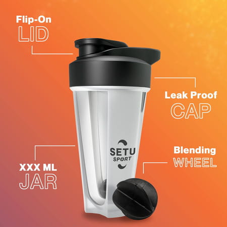 Setu Sport Shaker Bottle Gym/Workout/Sports | Pack Of 1