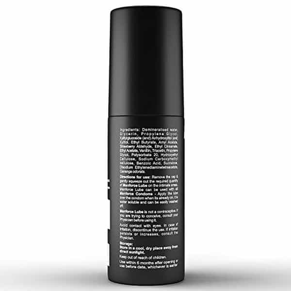 Manforce Lube Lubrication Gel For Unisex Water-Based Gel Strawberry Flavoured 60Ml X Pack Of 2