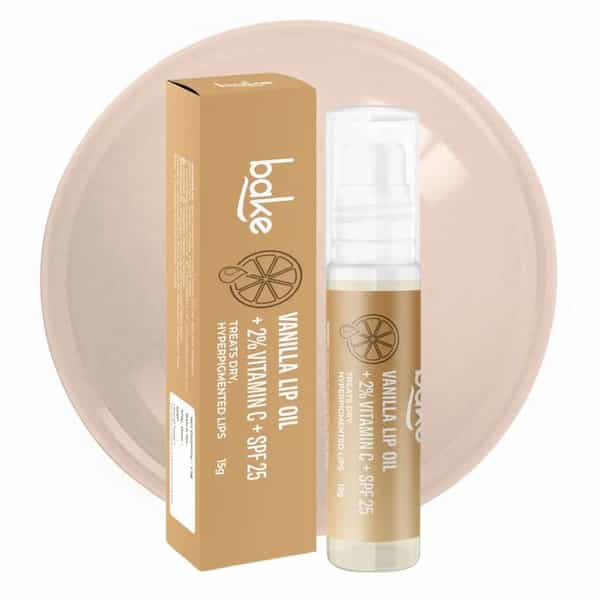 Bake Vanilla Lip Oil With 2% Vitamin C & Spf 25 Treats Dry | Hyperpigmented Lips - 15G