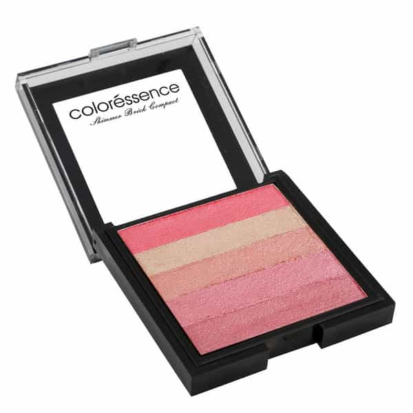 Coloressence Shimmer Brick Compact Multipurpose Pigmented Highlighter & Blusher Palette (Nectar) 15G