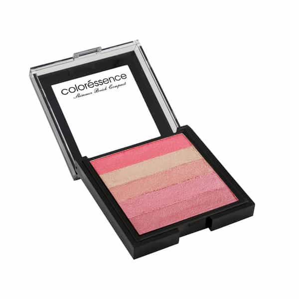 Coloressence Shimmer Brick Compact Multipurpose Pigmented Highlighter & Blusher Palette (Nectar) 15G