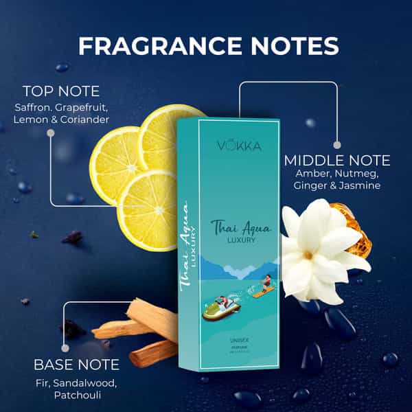 Vokka Pocket Perfume Thai Oud & Thai Aqua 2 X 8Ml | Long Lasting Perfume For Men & Women