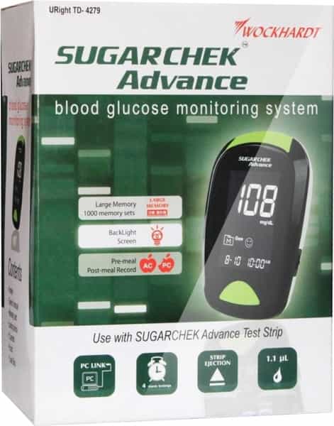 Sugarchek Advance Meter With 10 Blood Glucose Test Strips 1