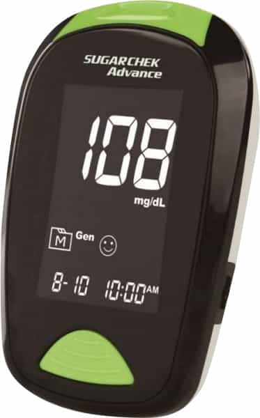 Sugarchek Advance Meter With 10 Blood Glucose Test Strips 1