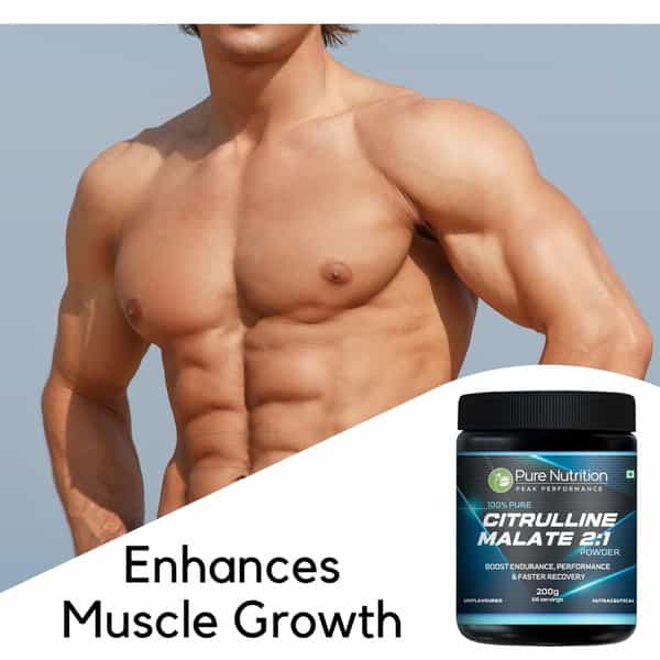 Pure Nutrition 100% Pure L Citrulline Dl Malate 2:1 Powder | Unflavoured - 66 Servings | 200G