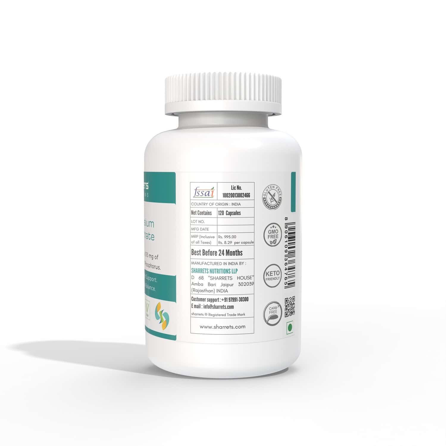 Buy SHARRETS POTASSIUM PHOSPHATE DIBASIC PHOSPHORUS SUPPLEMENTS, 120