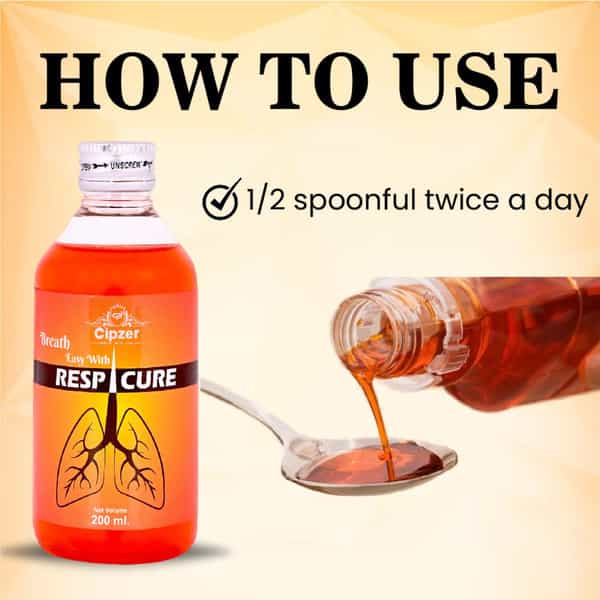 Cipzer Respicure Syrup|Helps Our Body To Fight With Bacteria | Virus And Fungus(Pack Of 1)-500 Ml